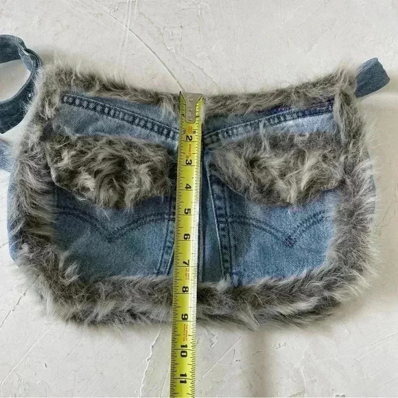 handheart jeans bag denim handmade shoulder bag - Picture 9 of 12